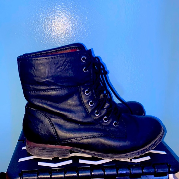Rock & Candy Combat Boots Size 7 in U.S. Women’s - Picture 1 of 5